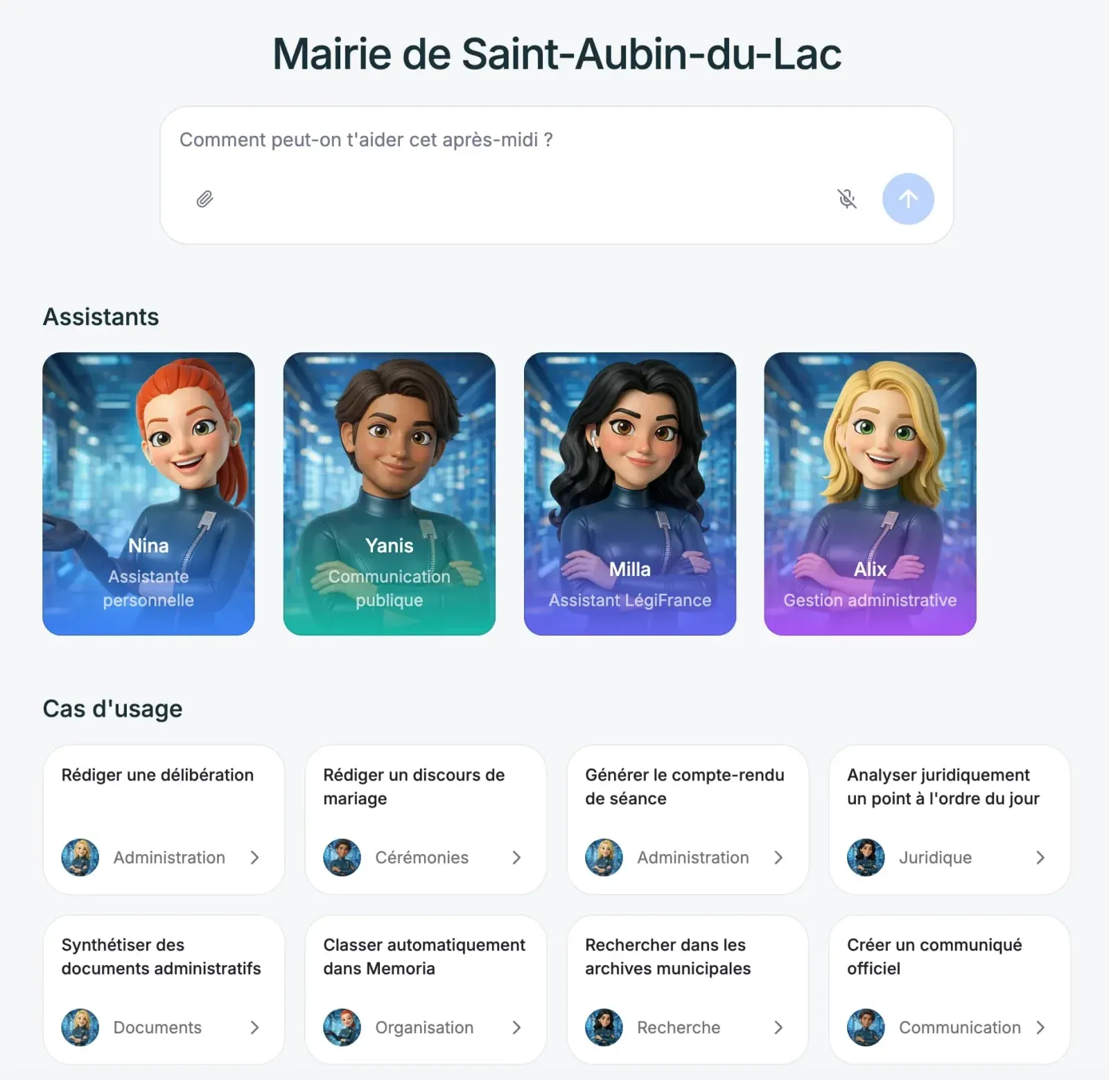 Interface Stefi : vos agents IA au service du maire
